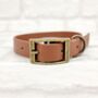 Waterproof Dog Collar And Lead Set Brown, thumbnail 2 of 3