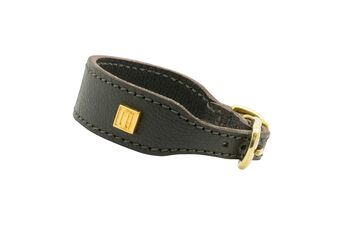 Handmade Flat And Wider Soft Leather Collar, 5 of 12