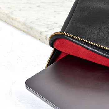 Luxury Leather Laptop/Document Holder, 4 of 5