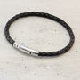 Mens Personalised Leather Bracelet, thumbnail 4 of 9