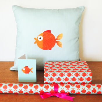 Goldfish Wrapping Paper Two Sheets, 4 of 4