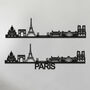 Paris Skyline Silhouette Wood Wall Art, thumbnail 3 of 5