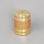G Decor Gold Glass Effect Striped Glitter Candles, thumbnail 3 of 5