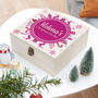 Personalised Snowflake Wreath Christmas Eve Box, thumbnail 4 of 8