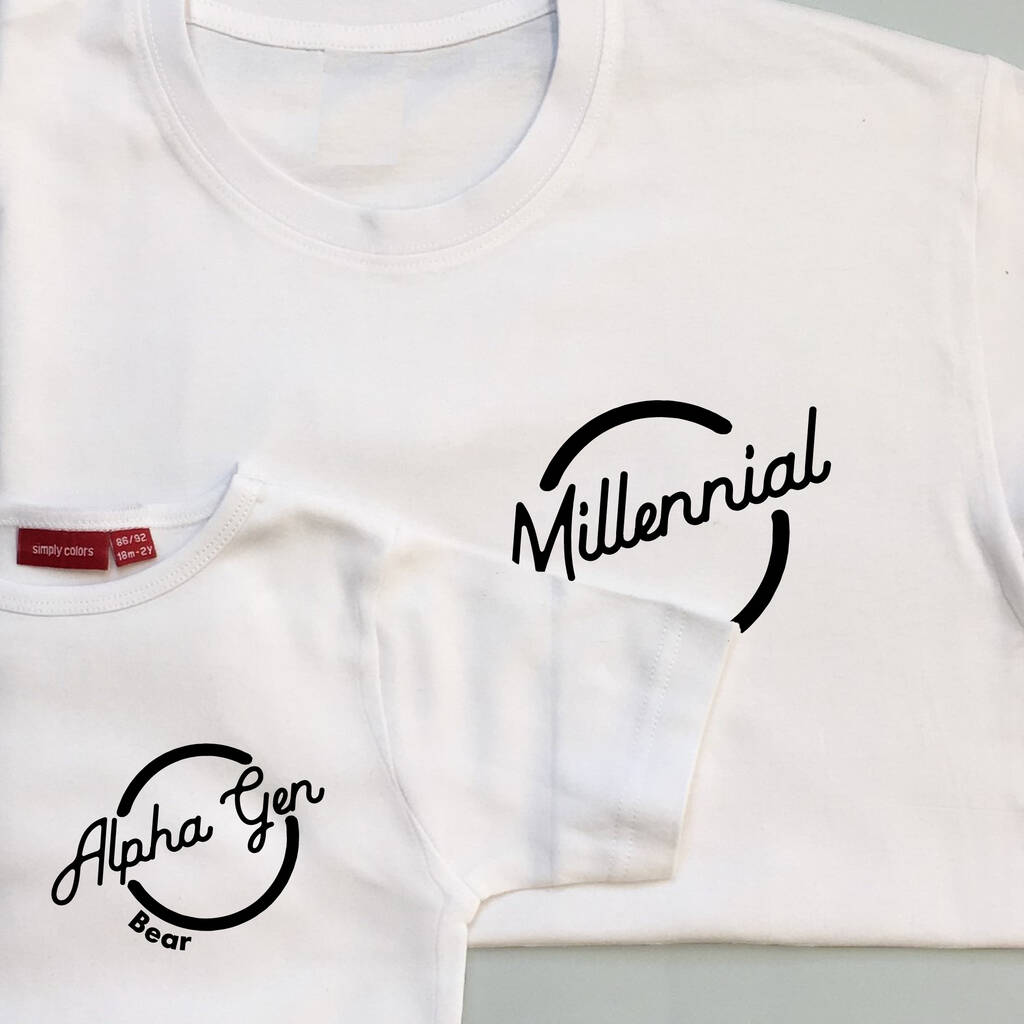 Personalised Generation T Shirt Set, 1 of 9