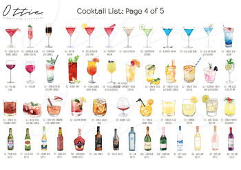Personalised Festive Cocktail Drink Sign, 6 of 7