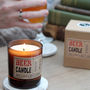 Beer Scented Candle In Brown Glass, thumbnail 2 of 5