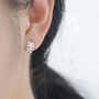 Sterling Silver Leaf Branch Hook Earrings, thumbnail 1 of 5