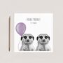 Double Trouble Twins Meerkat Card, thumbnail 2 of 6