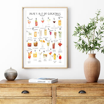 The A To Z Of Cocktails Print, 4 of 6