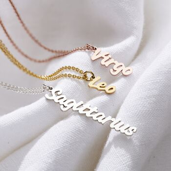 Star Sign Name Charm Necklace, 5 of 8