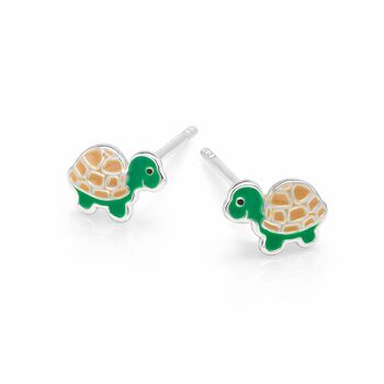 Sterling Silver Turtle Stud Earrings – 6mm X 9mm, 8 of 9