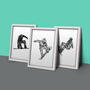 Set Of Three Snowboard Rough Prints, thumbnail 1 of 4