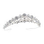 Silver Plated Crystal And Pearl Retro Inspired Tiara, thumbnail 3 of 6