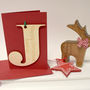 Personalised Letter Christmas Decoration And Card, thumbnail 9 of 12