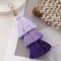 Layered Fringe Tassel Keyring, Four Shades, thumbnail 5 of 9