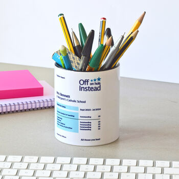 Personalised Teacher Report Pen Pot, 4 of 4