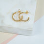 Alhambra Piccolo Twisted Gold Plated Hoop Earrings, thumbnail 1 of 4
