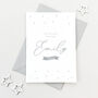 Personalised Grey Star Baby's First Christmas Card, thumbnail 1 of 2