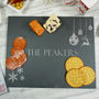 Personalised Christmas Slate Cheese Board, thumbnail 1 of 2