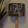 Black And Burnt Orange Exotic Floral Lampshade, thumbnail 6 of 6