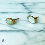 Tara Gold Stud Earrings, thumbnail 9 of 12