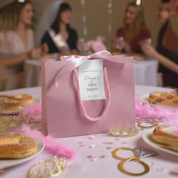 Personalised Hen Party Bags With Tag, 8 of 9