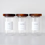 Tea, Coffee, Sugar Jars Set Of Three Ribbed Tall Jars, thumbnail 2 of 12