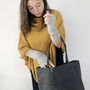 Fair Trade Handcrafted Large Leather Tote Shopper Bag, thumbnail 5 of 12
