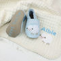 Personalised Lambswool Shawl And Baby Shoe Gift Set, thumbnail 3 of 9