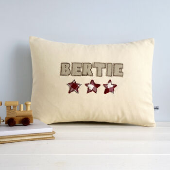 Personalised Star Name Cushion Gift For Him, Dad Or Grandad, 6 of 12