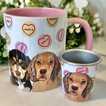 Personalised Sweet Heart Dog Lover Mug, 2 of 9