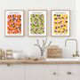 Fruit Market Posters In Sunny Bright Colours, thumbnail 4 of 4