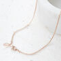 Plain Belcher Chain Necklace 18ct Rose Gold Vermeil, thumbnail 1 of 3