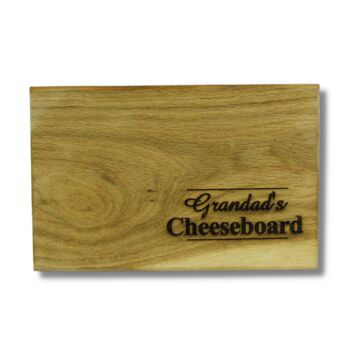 Grandad’s Engraved Oak Cheese Board, 3 of 3