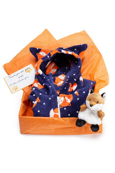 Fox Unisex Onesie, Fox Teddy And Book Loungewear Gift Box, 2 of 11