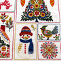 Christmas Folk Festive Embroidery Kit, thumbnail 10 of 12