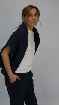 Margot Sweatshirt In Navy Blue, 2 of 7