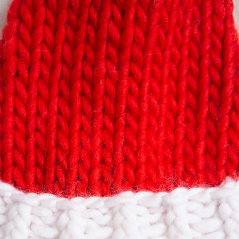 Children's Santa Hat Easy Knitting Kit, 5 of 11