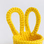 Bunny Egg Cup Trio Easy Crochet Kit, thumbnail 6 of 9