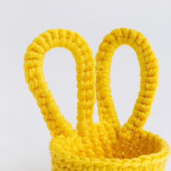 Bunny Egg Cup Trio Easy Crochet Kit, 6 of 9
