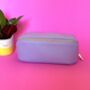 Lilac Purple Cubed Cosmetic Make Up Bag Gift, thumbnail 1 of 4