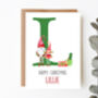 Personalised Gonks Christmas Card, thumbnail 1 of 4