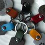Personalised Photo And Initials Leather Keyring, thumbnail 4 of 4