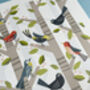 'Dawn Chorus' Birds A4 Print, thumbnail 4 of 6