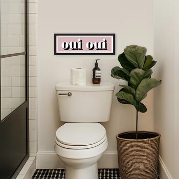 Framed Oui Oui Typography Print, 2 of 12