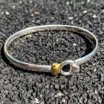 Personalised Silver And Gold Bracelet For Her, 4 of 7