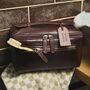 Personalised Leather Lay Flat Wash Bag, thumbnail 5 of 9