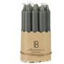 Pack Of Ten Charcoal Tapered Slim Candles, thumbnail 2 of 4