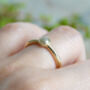 Olive Green Diamond Ring In 18ct Yellow Gold, thumbnail 5 of 6